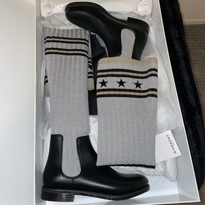 Givenchy star decal sock boots